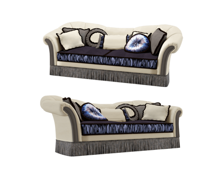  Furman 美式双人沙发3d模型 
