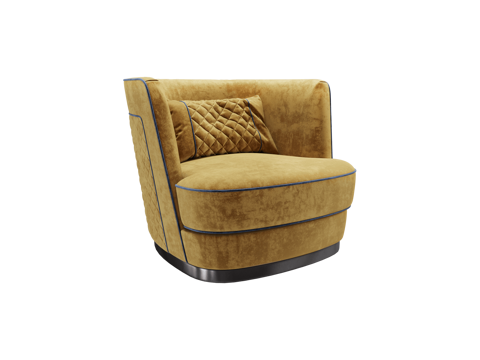  Furman 美式单人沙发3d模型 