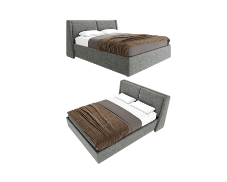  The IDEA 双人床3d模型 