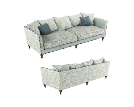  Furman 美式田园双人沙发3d模型 