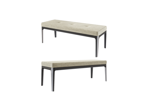  Furman 美式床尾凳3d模型 