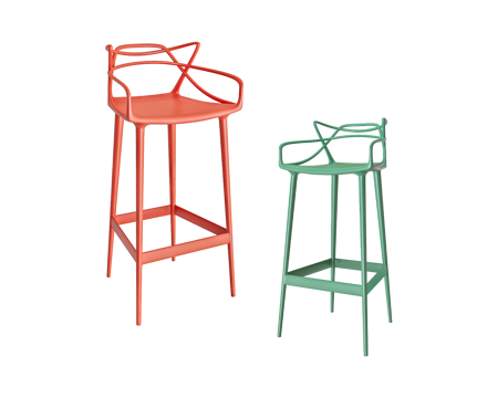  Kartell 吧凳3d模型 