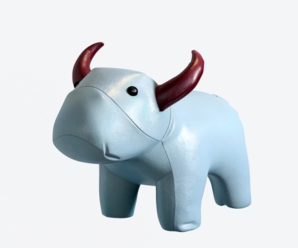  现代沙发凳 小牛凳子 毛绒玩具3d模型 