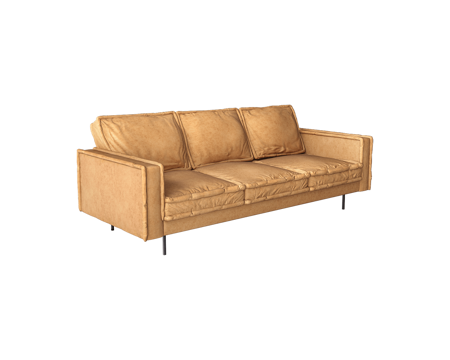  Scandic 北欧三人沙发3d模型 