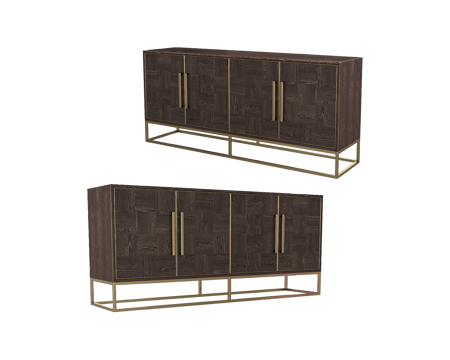  Full House 美式电视柜3d模型 