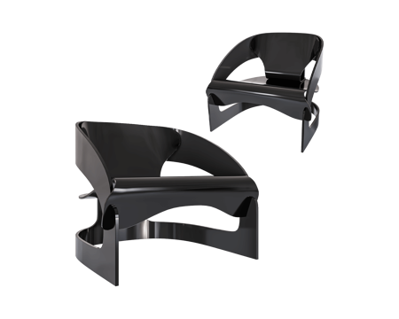  Kartell 单人休闲椅3d模型 