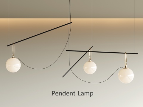  现代吊灯3d模型 