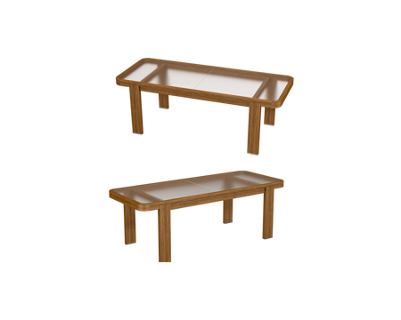  Yachtline 玻璃餐桌3d模型 