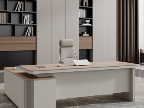  现代办公室 办公桌 办公椅3d模型3d模型 