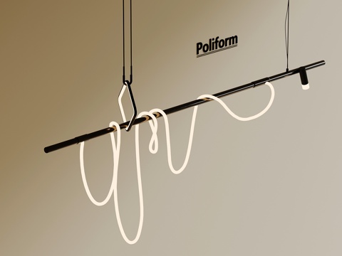  现代吊灯 条形吊灯3d模型 