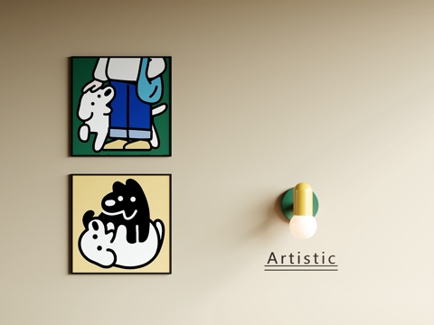  儿童装饰画3d模型 