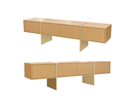  Full House 美式电视柜3d模型 