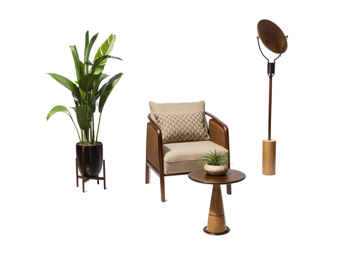 沙发茶几su模型