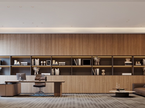  经理办公室 老板办公室3d模型 