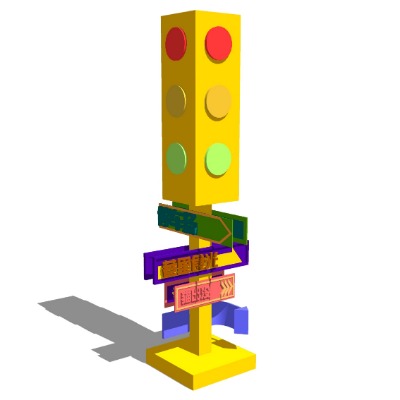 现代装饰灯su模型下载 