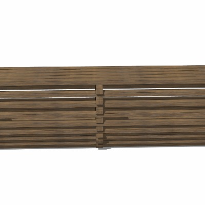  现代公园长椅su模型下载 