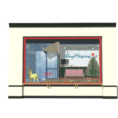  现代家居橱窗su模型下载 