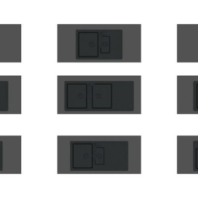  现代不锈钢水盆su模型下载 