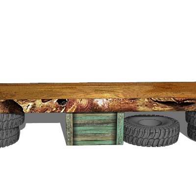  现代公园公用椅su模型下载 