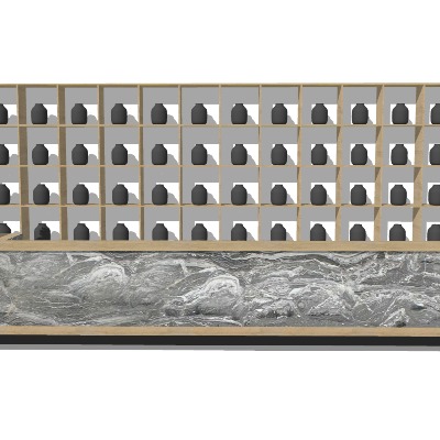  新中式办公前台su模型下载 