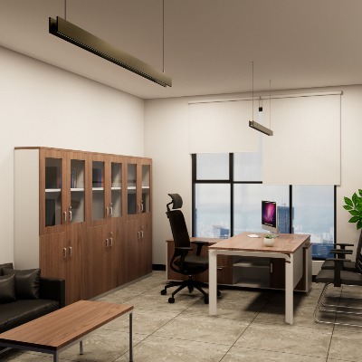  现代经理办公室su模型下载 