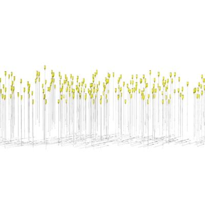  现代户外灯装置灯su模型下载 