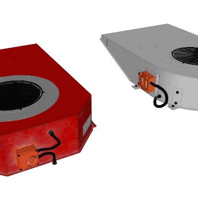  工业风排风机su模型下载 