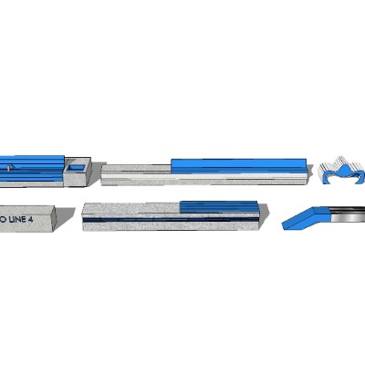  现代户外座凳su模型下载 