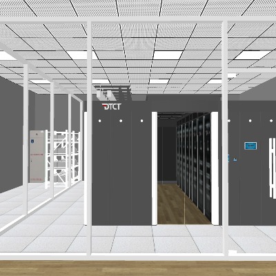  现代机房su模型下载 