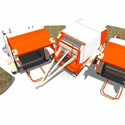  现代乡村农业设施su模型下载 