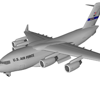  现代运输机su模型下载 