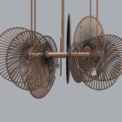  现代侘寂装饰灯su模型下载 