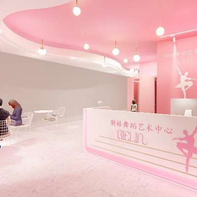  现代舞蹈培训机构su模型下载 