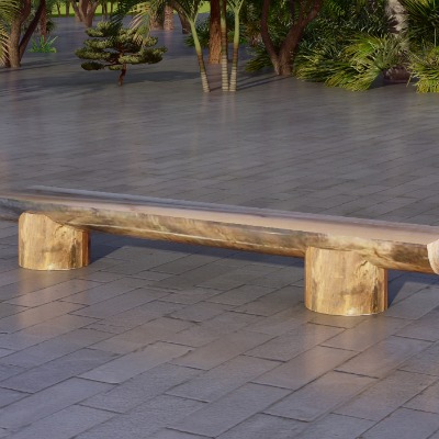  现代景观座椅公用椅su模型下载 