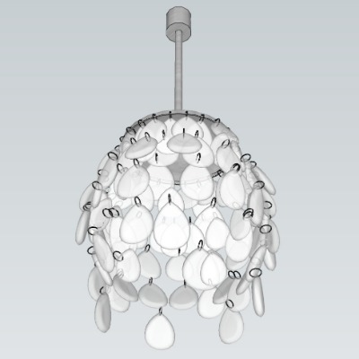  现代多头装饰灯su模型下载 