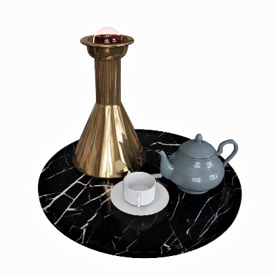  现代茶壶托盘su模型下载 