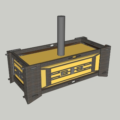  新中式庭院灯户外灯su模型下载 