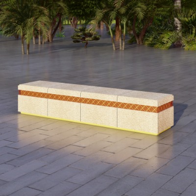  现代景观座椅公用椅su模型下载 