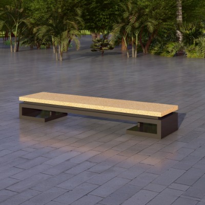  新中式景观座椅公用椅su模型下载 