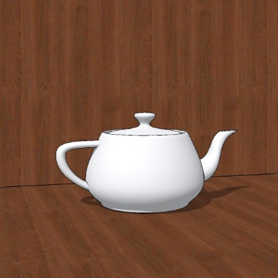  现代小茶壶su模型下载 