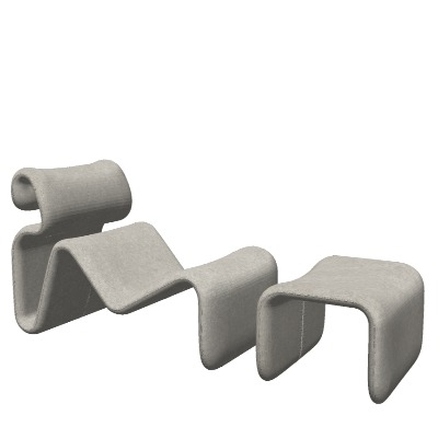  现代异形躺椅su模型下载 