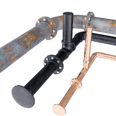  工业风金属管道su模型下载 