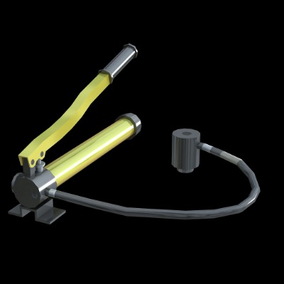  现代液压开孔器工业设备su模型下载 