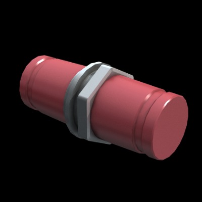   现代光纤耦合器工业配件su模型下载 