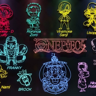  现代霓虹灯装饰灯su模型下载 