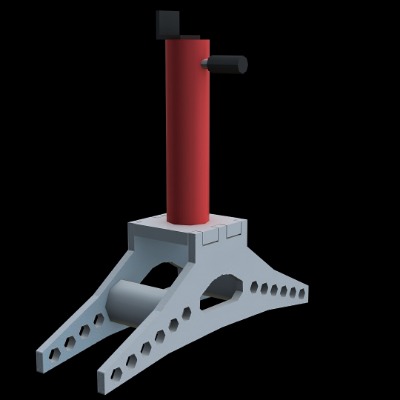  现代液压弯管机工业设备su模型下载 