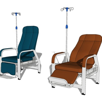  现代输液椅公用椅su模型下载 