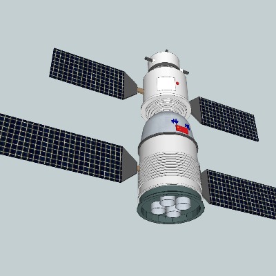  现代航空空间站su模型下载 