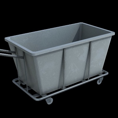  现代工地小拖车工业设备su模型下载 