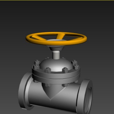  现代阀门工业零件su模型下载 
